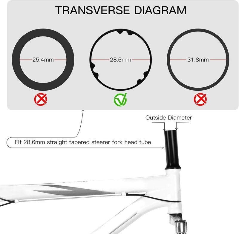 ZTZ 11PCS Headset Spacer Set for 1-1/8 Fork Stem - Aluminum Carbon Fiber Washer Kit (20 15 10 5 3 2 mm) Bicycle Threadless Ultralight Spacers, Compatible with MTB, Road, BMX, Folding Bikes - Image 3